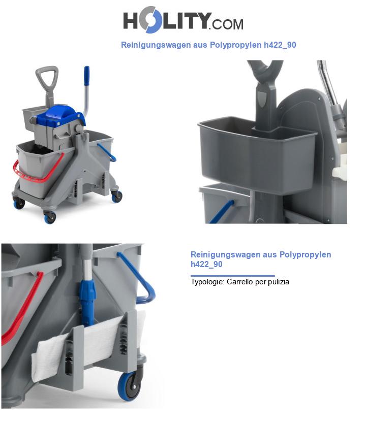 Reinigungswagen aus Polypropylen h422_90