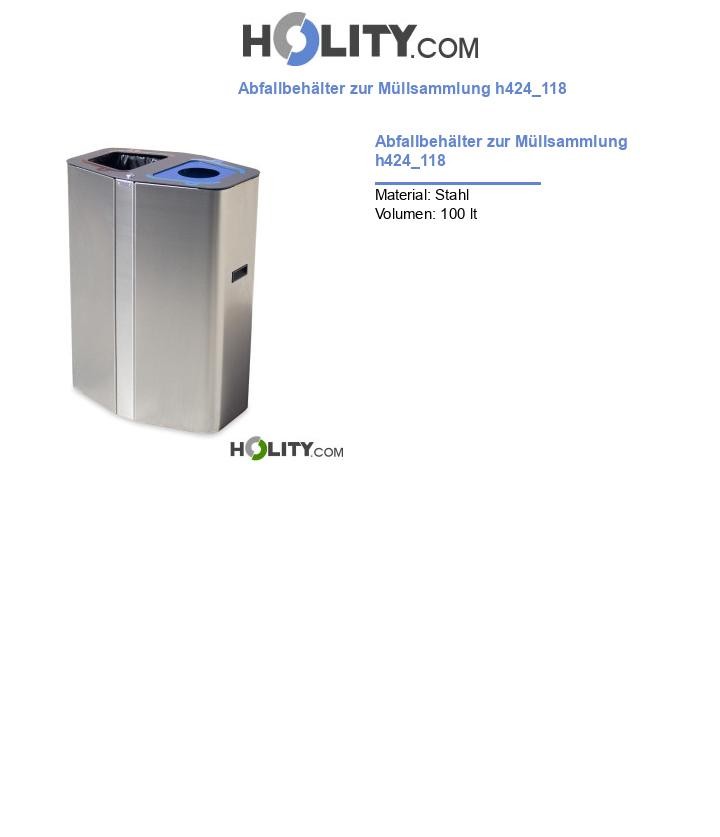 Abfallbehälter zur Müllsammlung h424_118