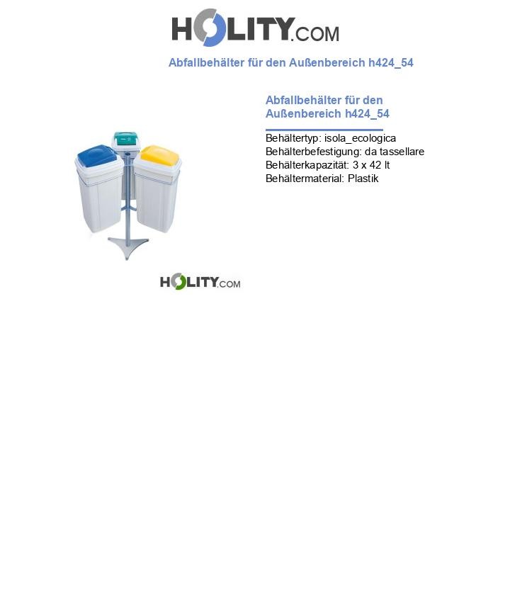 Abfallbehälter für den Außenbereich h424_54