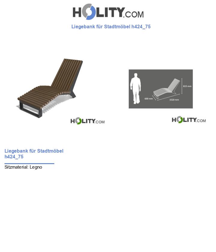 Liegebank für Stadtmöbel h424_75