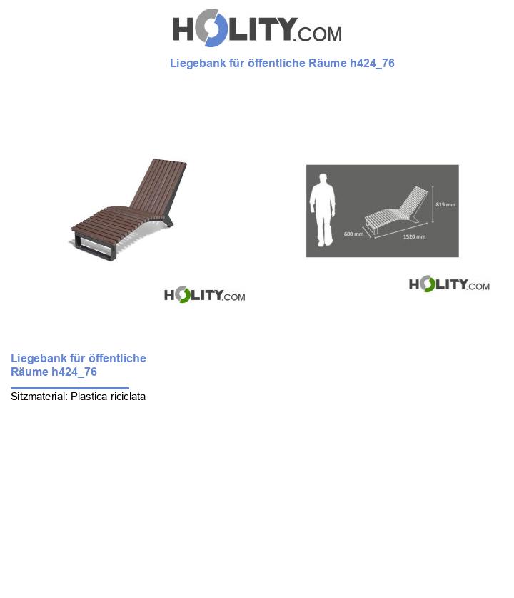 Liegebank für öffentliche Räume h424_76