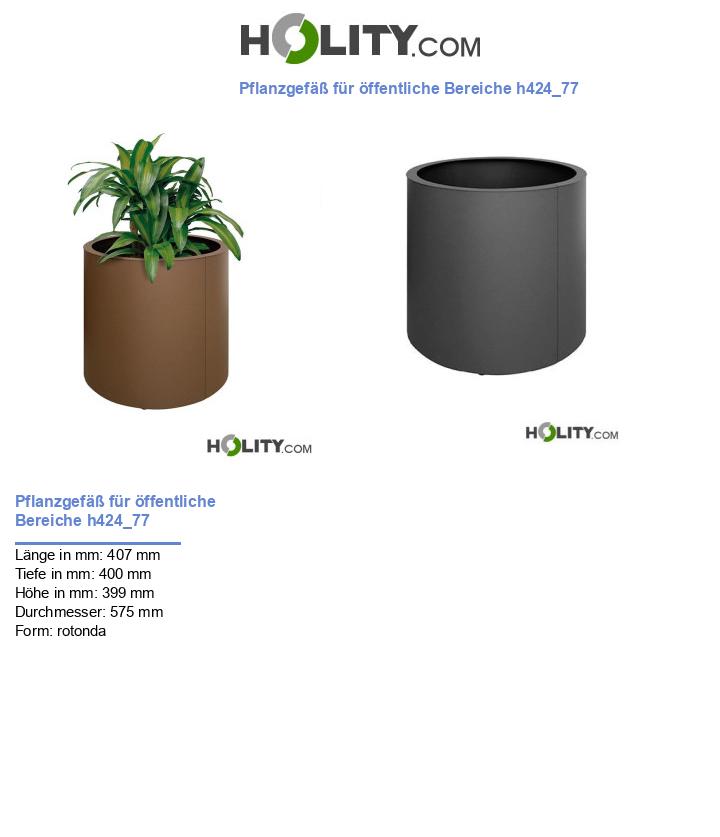 Pflanzgefäß für öffentliche Bereiche h424_77