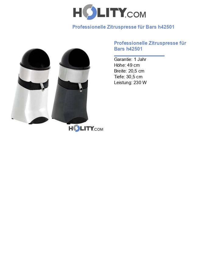Professionelle Zitruspresse für Bars h42501