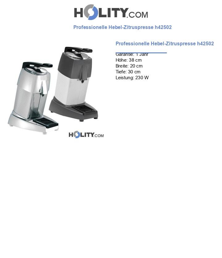 Professionelle Hebel-Zitruspresse h42502
