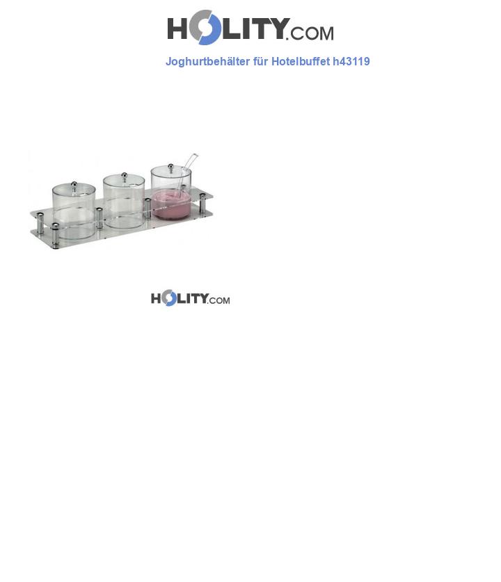 Joghurtbehälter für Hotelbuffet h43119
