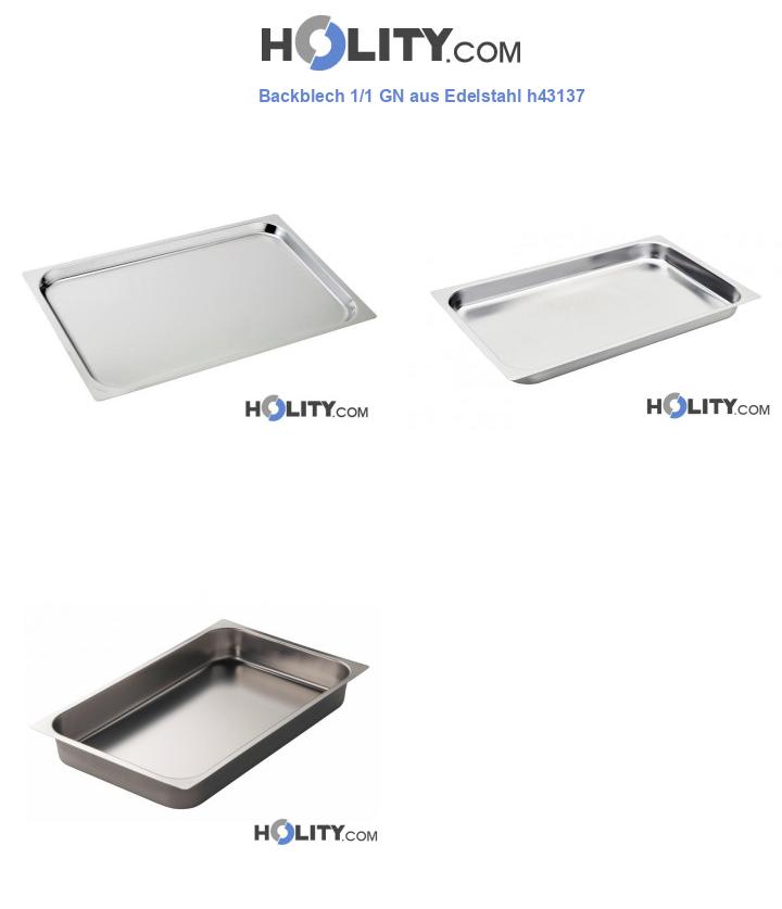 Backblech 1/1 GN aus Edelstahl h43137