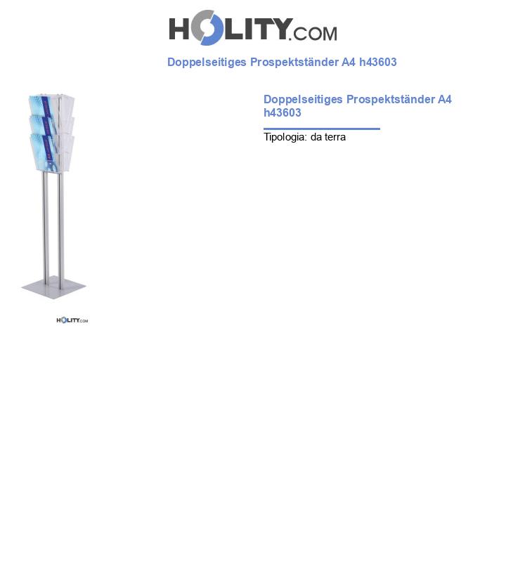 Doppelseitiges Prospektständer A4 h43603
