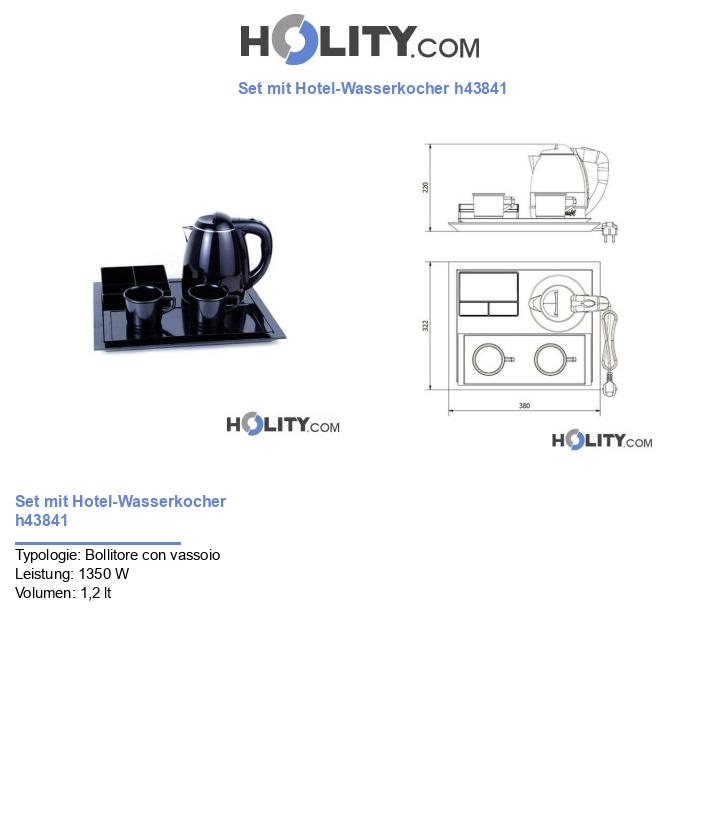 Set mit Hotel-Wasserkocher h43841