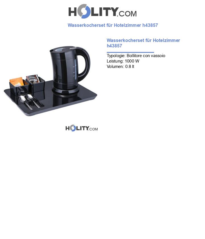 Wasserkocherset für Hotelzimmer h43857