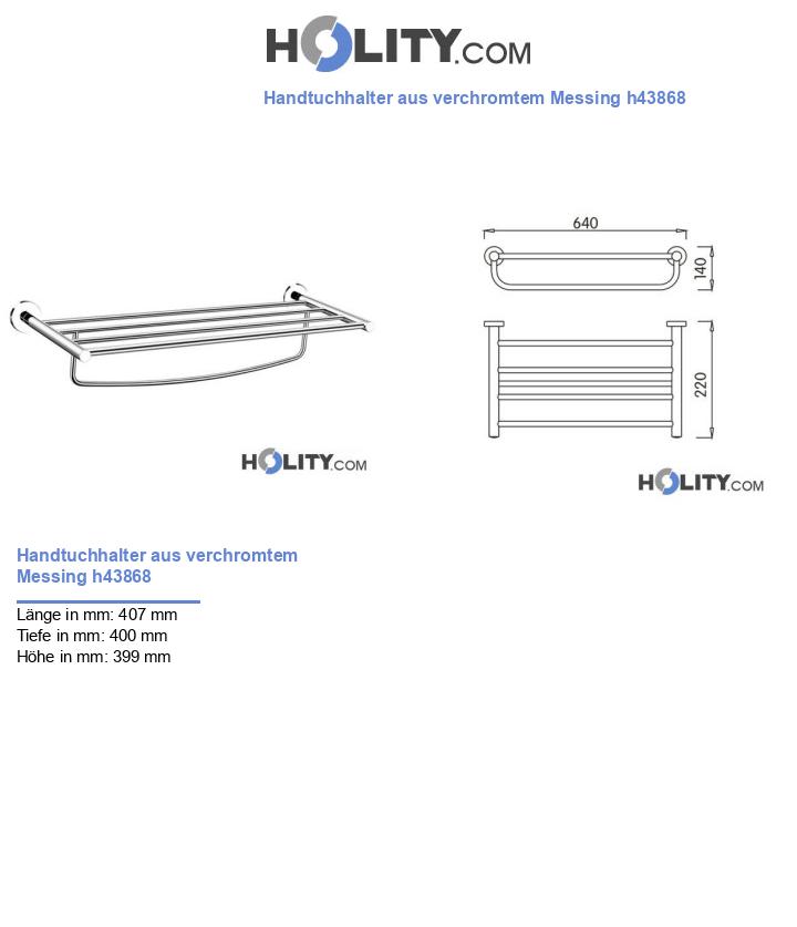 Handtuchhalter aus verchromtem Messing h43868