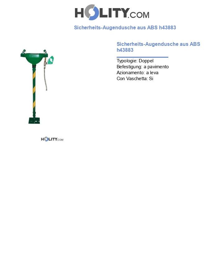 Sicherheits-Augendusche aus ABS h43883
