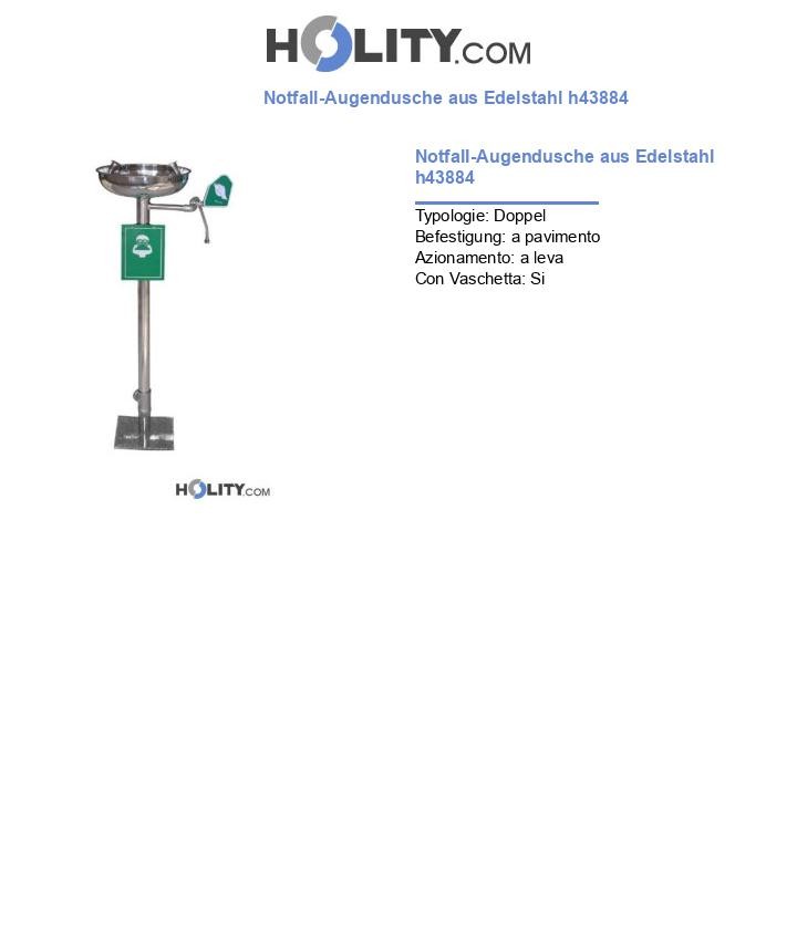 Notfall-Augendusche aus Edelstahl h43884