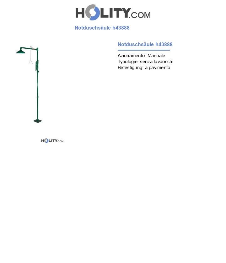 Notduschsäule h43888