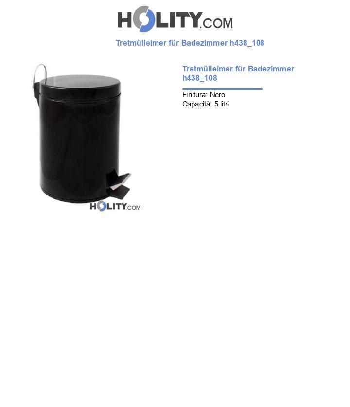 Tretmülleimer für Badezimmer h438_108