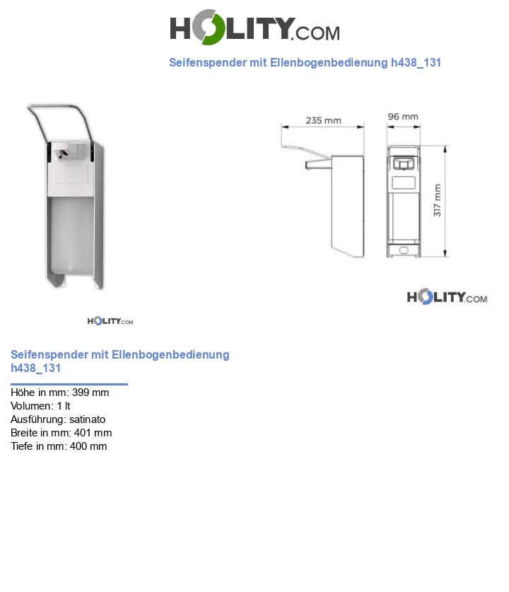 Seifenspender mit Ellenbogenbedienung h438_131