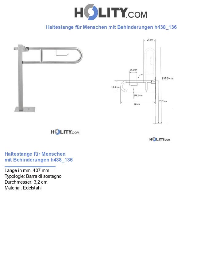 Haltestange für Menschen mit Behinderungen h438_136