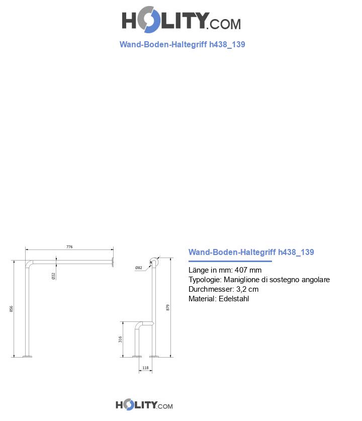 Wand-Boden-Haltegriff h438_139