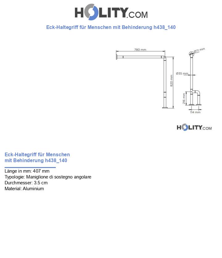 Eck-Haltegriff für Menschen mit Behinderung h438_140