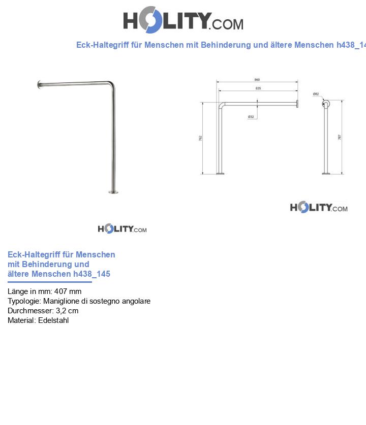 Eck-Haltegriff für Menschen mit Behinderung und ältere Menschen h438_145