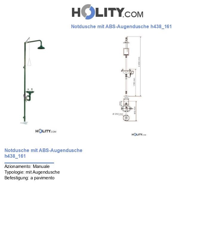 Notdusche mit ABS-Augendusche h438_161