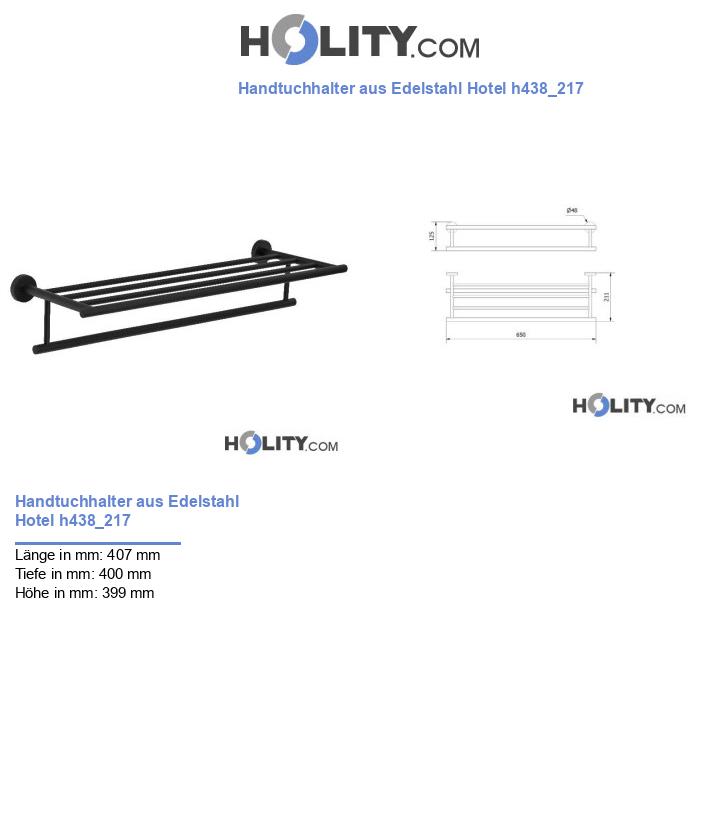 Handtuchhalter aus Edelstahl Hotel h438_217