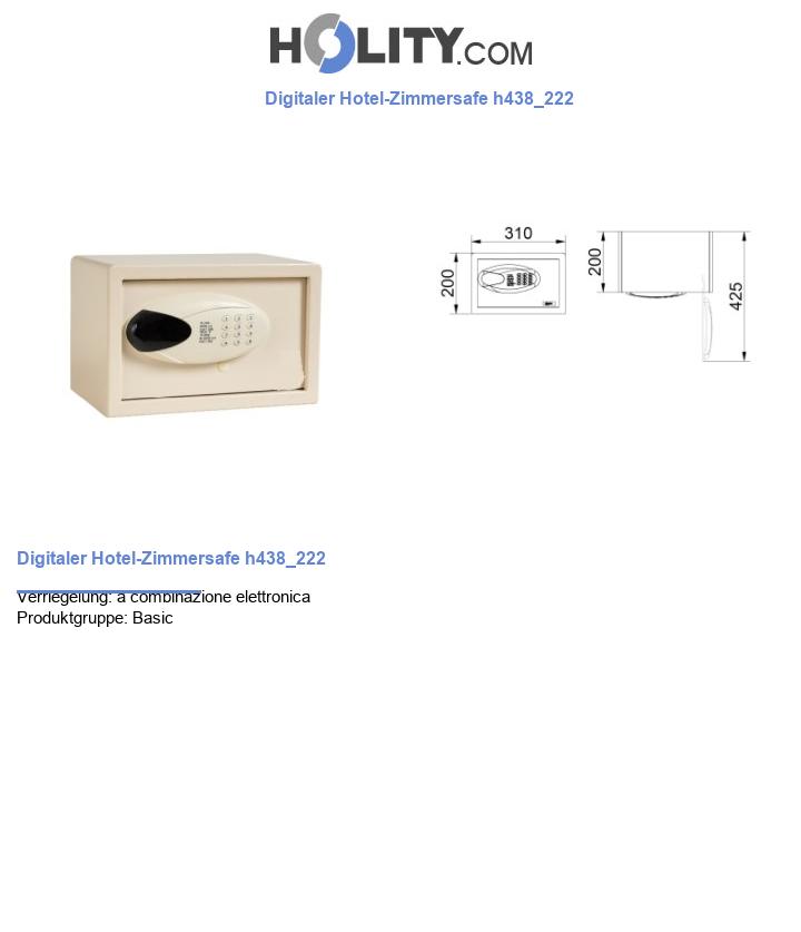Digitaler Hotel-Zimmersafe h438_222