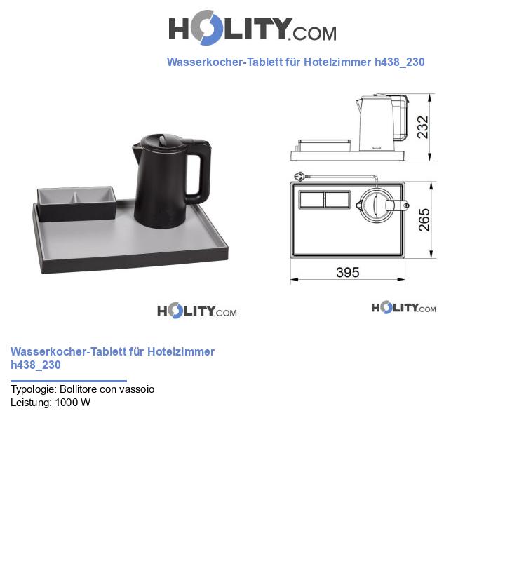 Tablett mit Wasserkocher für Hotelzimmer h438_230