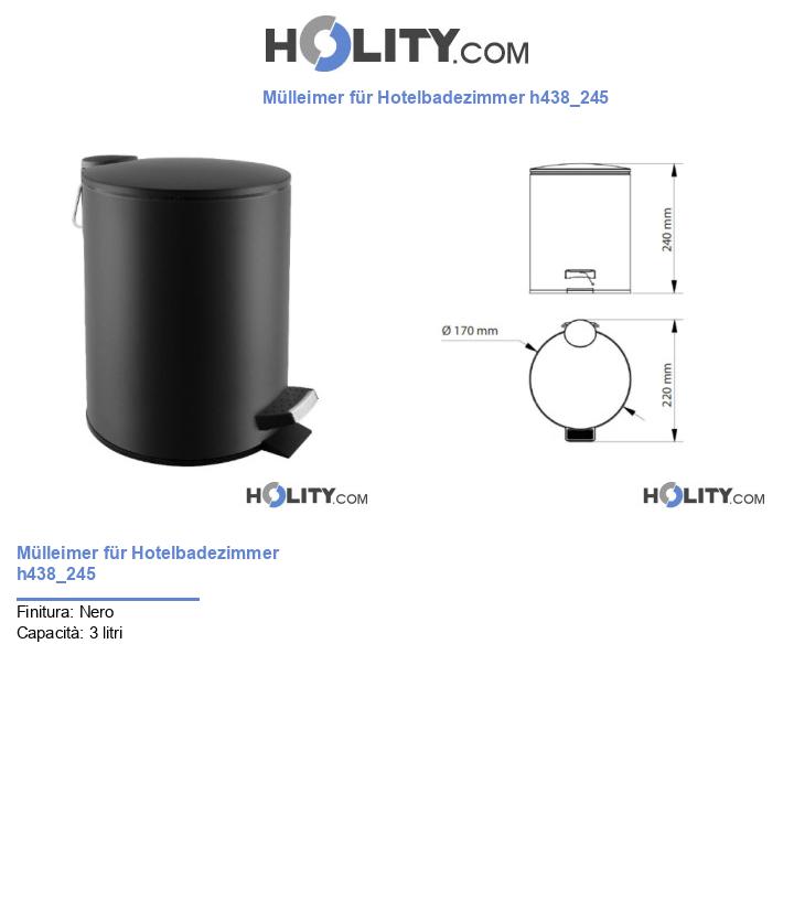 Mülleimer für Hotelbadezimmer h438_245