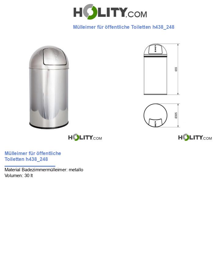 Mülleimer für öffentliche Toiletten h438_248