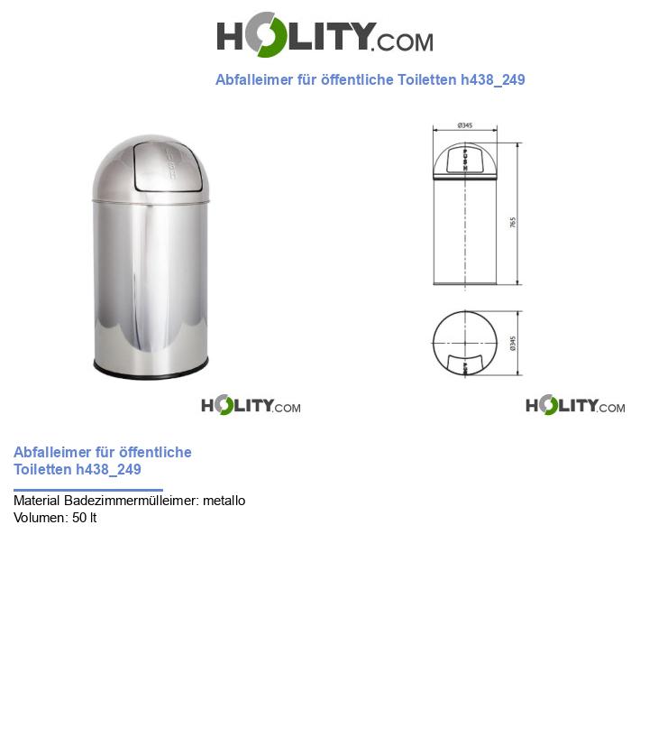 Abfalleimer für öffentliche Toiletten h438_249