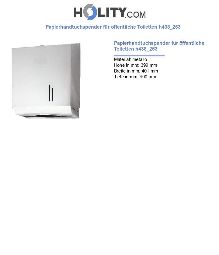 Papierhandtuchspender für öffentliche Toiletten h438_263
