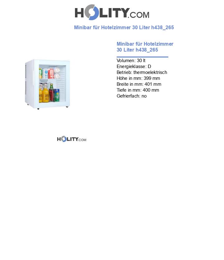 Minibar für Hotelzimmer 30 Liter h438_265