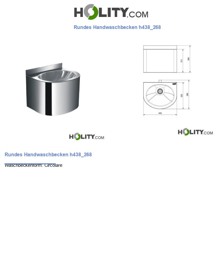 Rundes Handwaschbecken h438_268