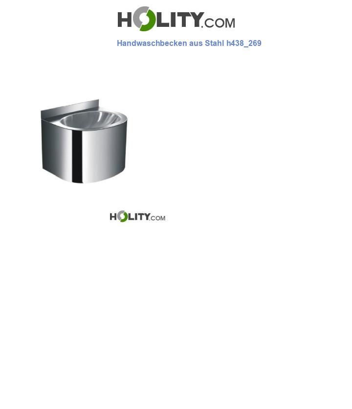 Handwaschbecken aus Stahl h438_269