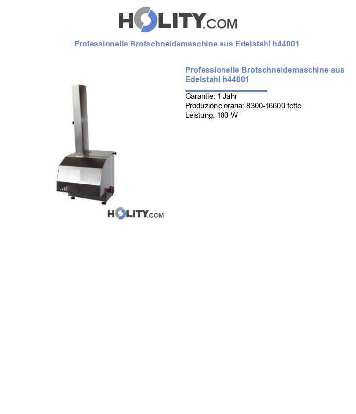 Professionelle Brotschneidemaschine aus Edelstahl h44001
