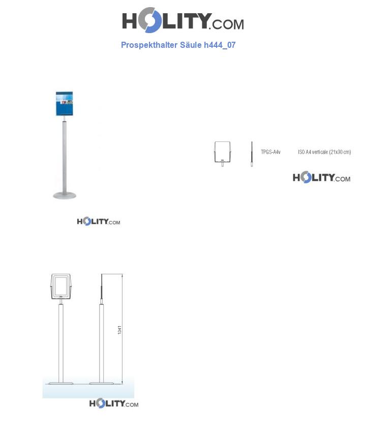 Prospekthalter Säule h444_07