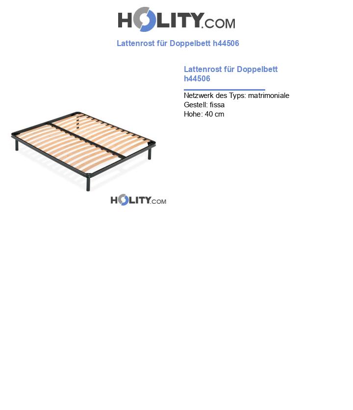 Lattenrost für Doppelbett h44506