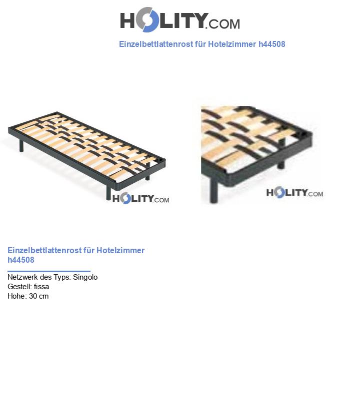 Einzelbettlattenrost für Hotelzimmer h44508