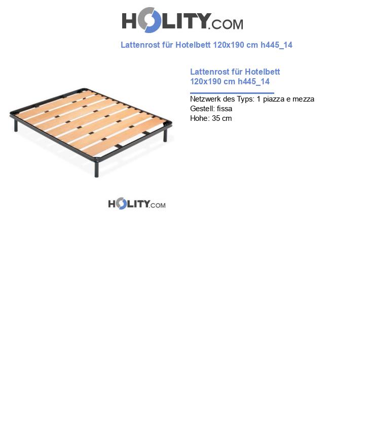 Lattenrost für Hotelbett 120x190 cm h445_14