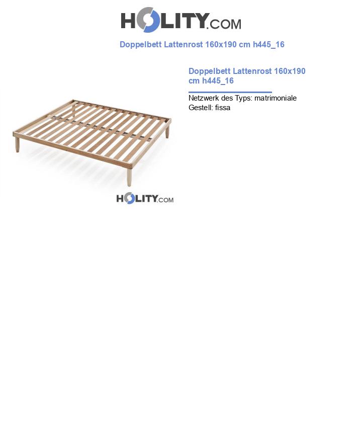 Doppelbett Lattenrost 160x190 cm h445_16