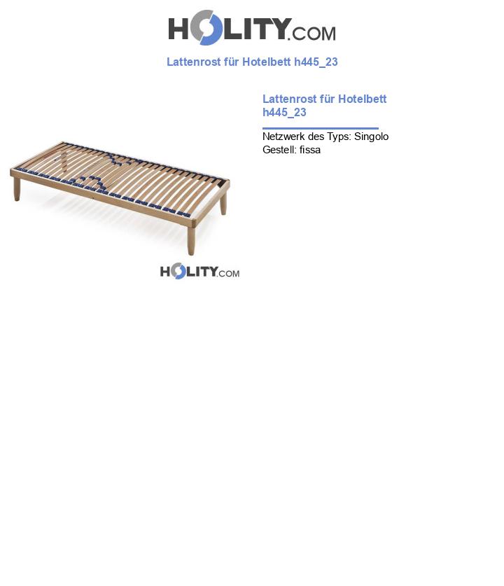 Lattenrost für Hotelbett h445_23