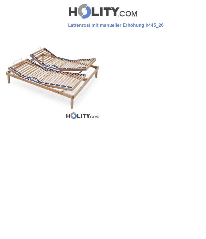 Lattenrost mit manueller Erhöhung h445_26