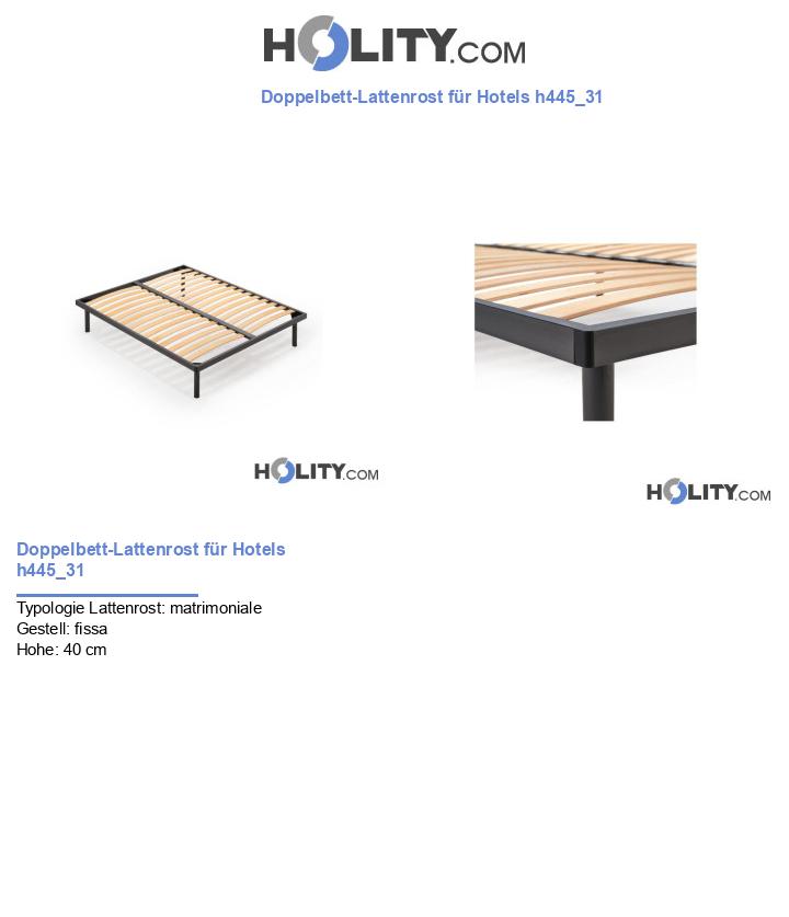 Doppelbett-Lattenrost für Hotels h445_31