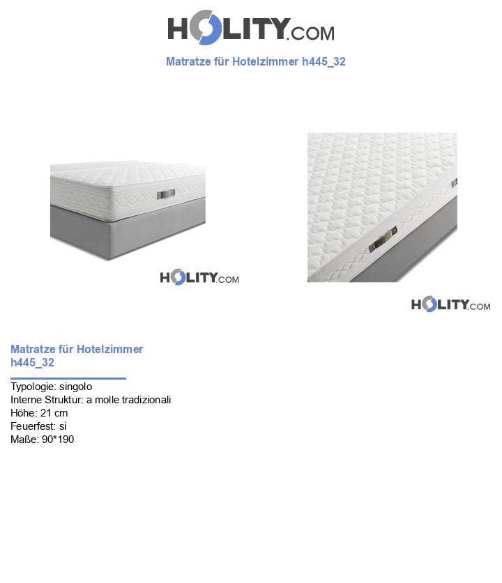 Matratze für Hotelzimmer h445_32