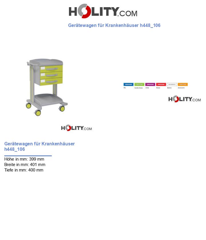 Gerätewagen für Krankenhäuser h448_106