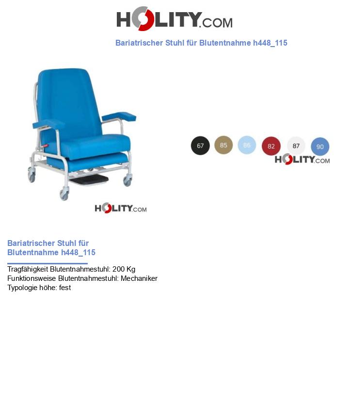 Bariatrischer Stuhl für Blutentnahme h448_115