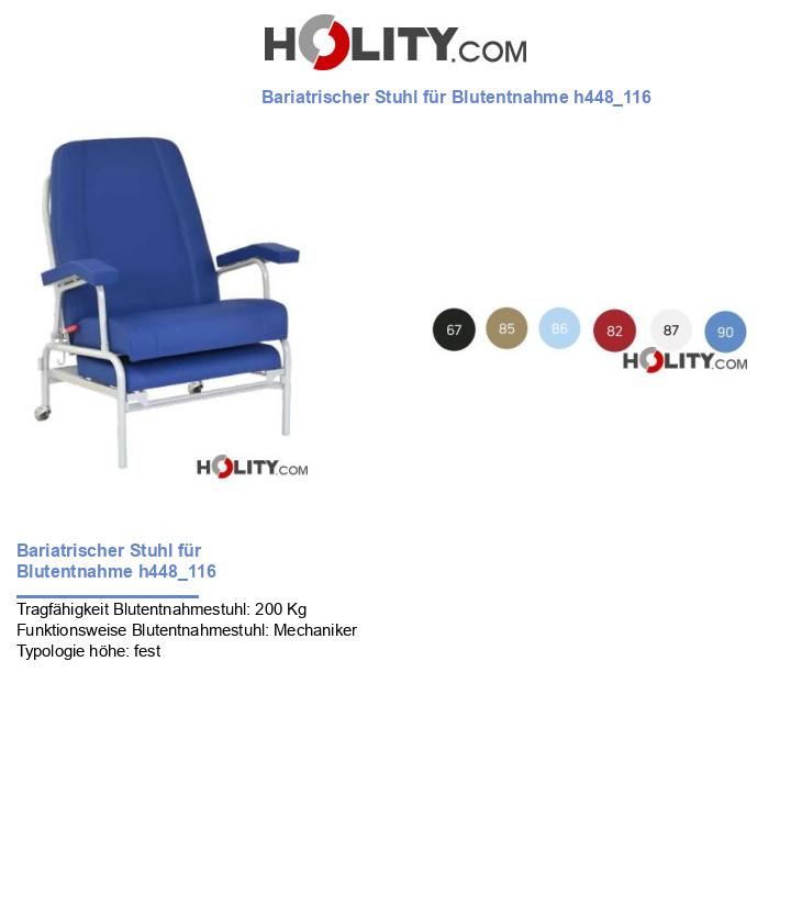 Bariatrischer Stuhl für Blutentnahme h448_116