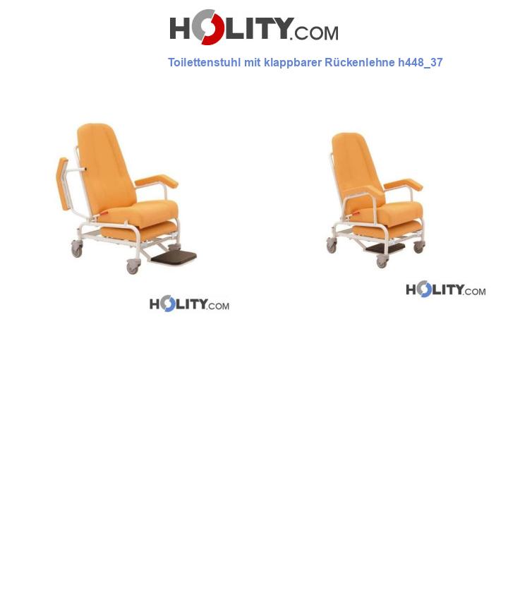 Toilettenstuhl mit klappbarer Rückenlehne h448_37