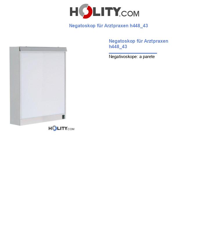 Negatoskop für Arztpraxen h448_43