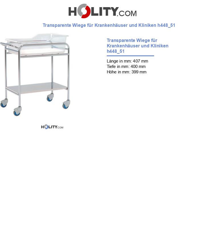 Transparente Wiege für Krankenhäuser und Kliniken h448_51